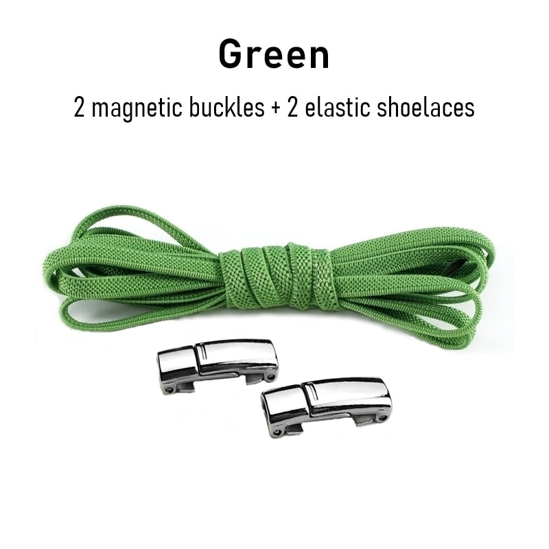 1Pair No tie Shoelaces Magnetic Elastic Shoe Laces For Kids and Adult Sneakers Shoelace 23 Color Shoestrings