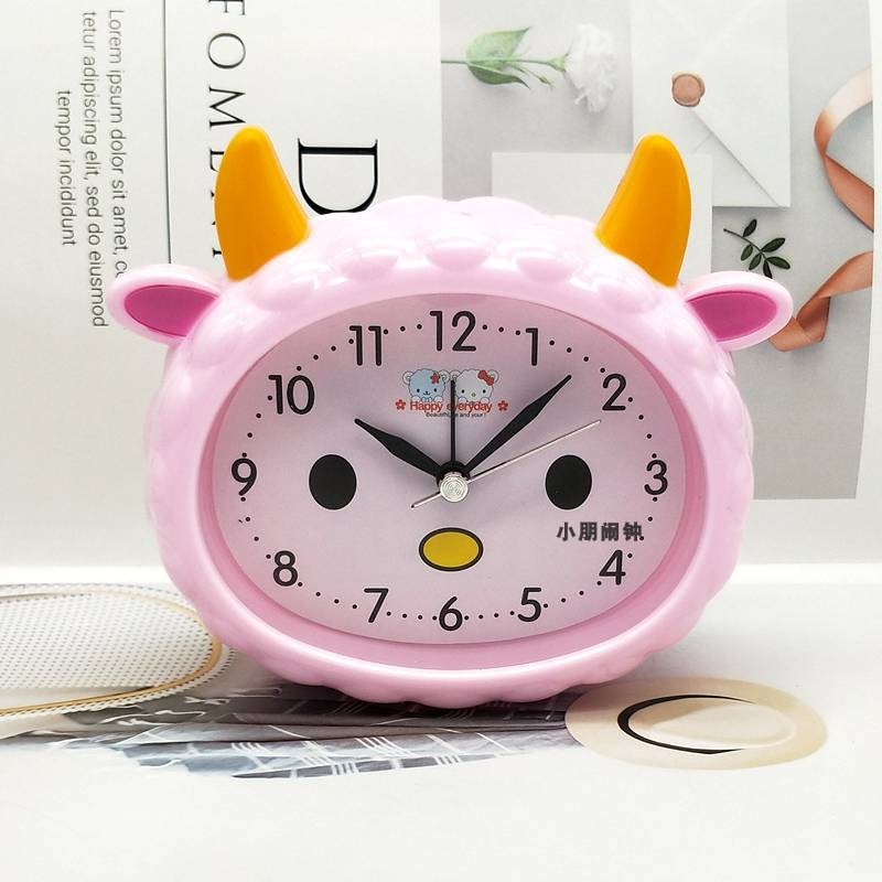 Children Alarm Clock Cartoon Bear Frog Cat Silent Clocks Watch Time Stand Cat Clocks Home Decoration Mute Electronic Desk Clock