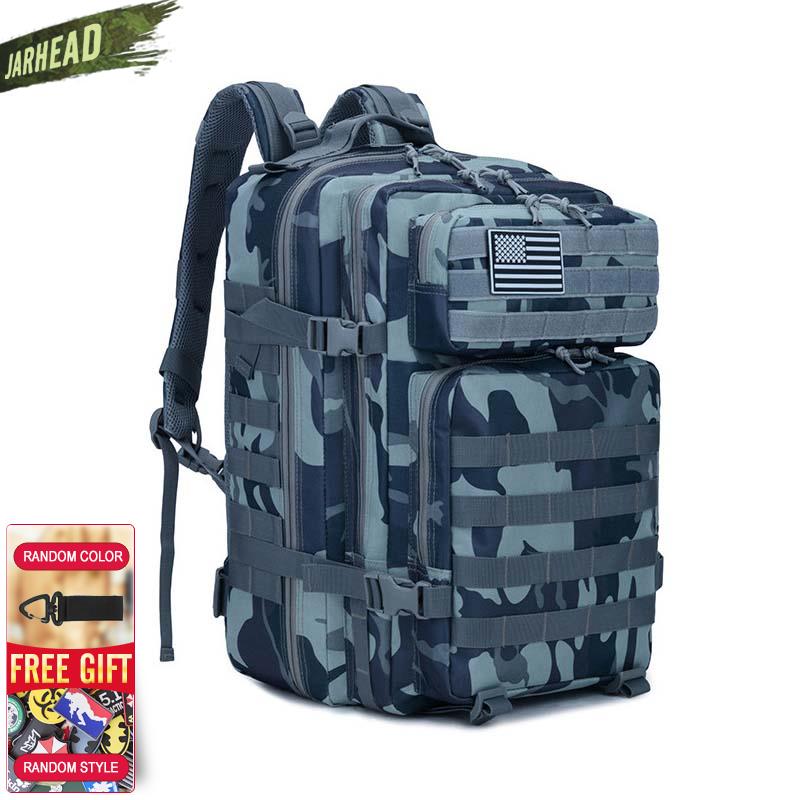 New Large Capacity Man Army Tactical Camo Backpacks Military Assault Bags Outdoor 3P EDC Molle Pack For Trekking Camping Hunting