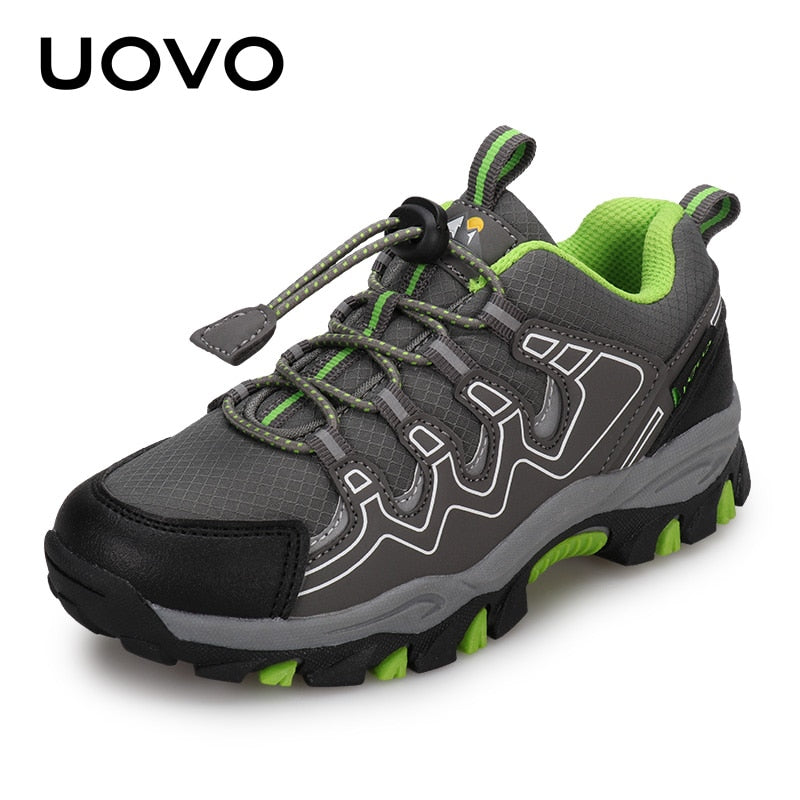 UOVO 2022 New Boys Girls Sports Children Footwear Outdoor Breathable Kids Hiking Shoes Spring And Autumn Sneakers Eur