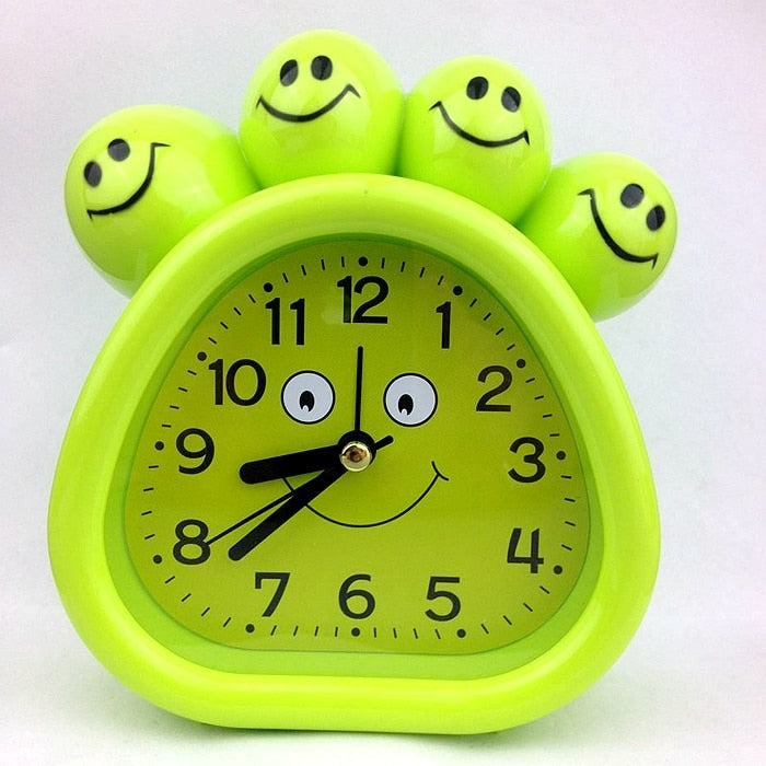 Children Alarm Clock Cartoon Bear Frog Cat Silent Clocks Watch Time Stand Cat Clocks Home Decoration Mute Electronic Desk Clock