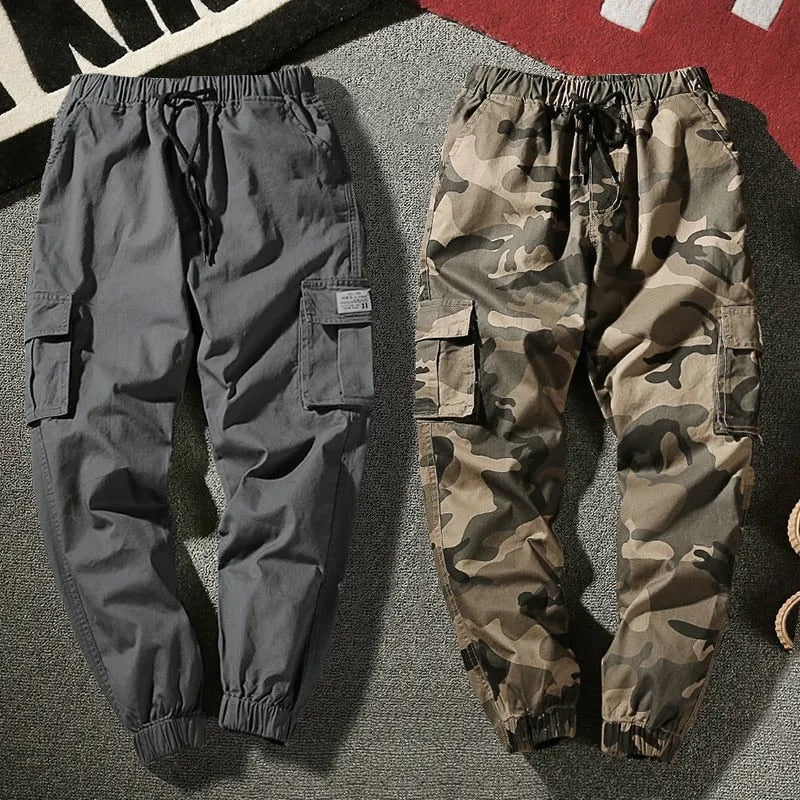 Joggers Cargo Pants Men Harem Pants Multi-Pocket Camouflage Man Cotton Sweatpants Streetwear Casual Plus Size Trousers M-7XL