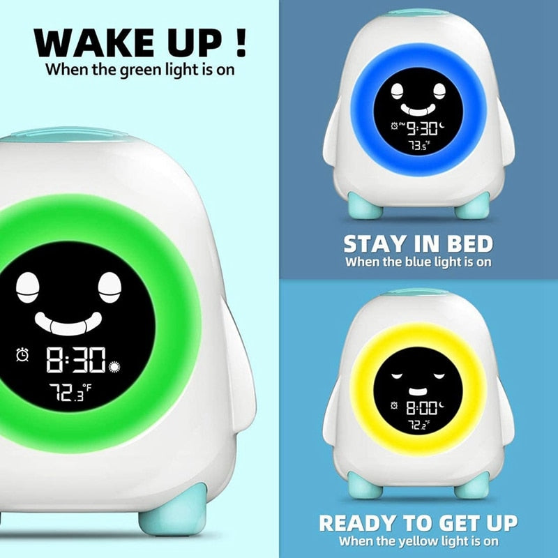 Kids Alarm Clock Alarm Clock for Kids Ready to Wake Up Sleep Trainer Colorful Night Light Nap Timer