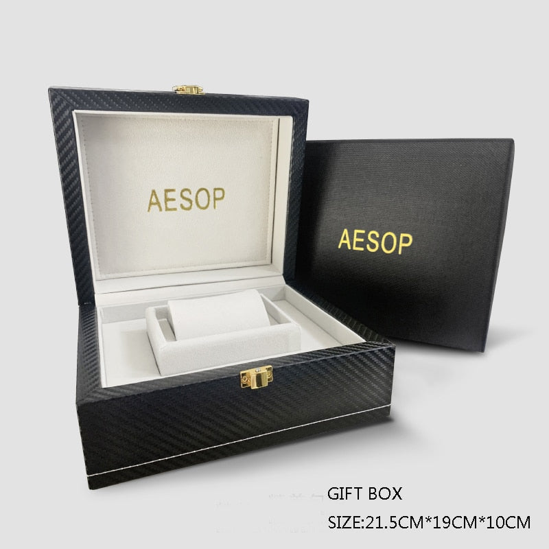 AESOP AAA++ Real Double Tourbillon Movement Men&#39;s Mechanical Watches Original Brand Men&#39;s Watch Luxury Sapphire Waterproof Clock