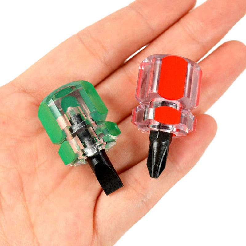 Hot Selling Phillips Screwdriver Mini Screwdriver Short Small Split Fender Tools Slotted turnip head