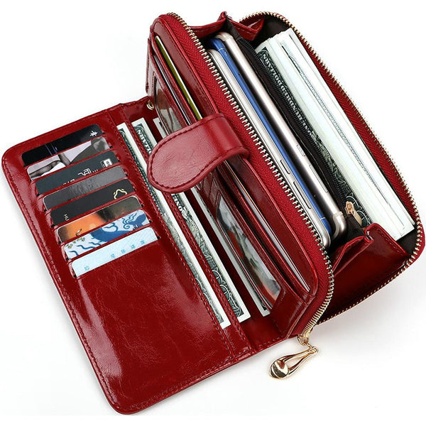 Pu Leather Women Wallets Women Purses Fashion Long Zipper Women&#39;s Wallet Money Coin Holder Female Long Purse Female Purse Zipper