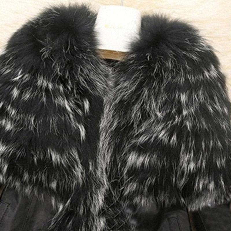 2022 Autumn Winter Women's Faux Fur Coat Jacket Female Slim Fit PU Leather Fur Coats Fluffy Outerwear Jackets