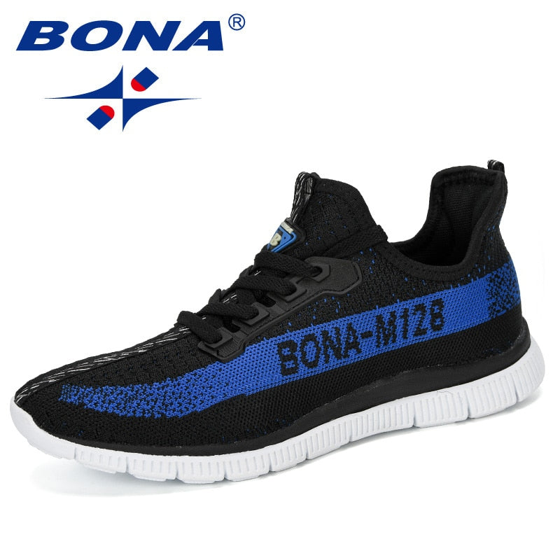 BONA 2020 New Arrival Mesh Running Shoes Men Jogging Walking Sports Shoes Man Athietic Breathale Sneakers Outdoor Trainer Shoes