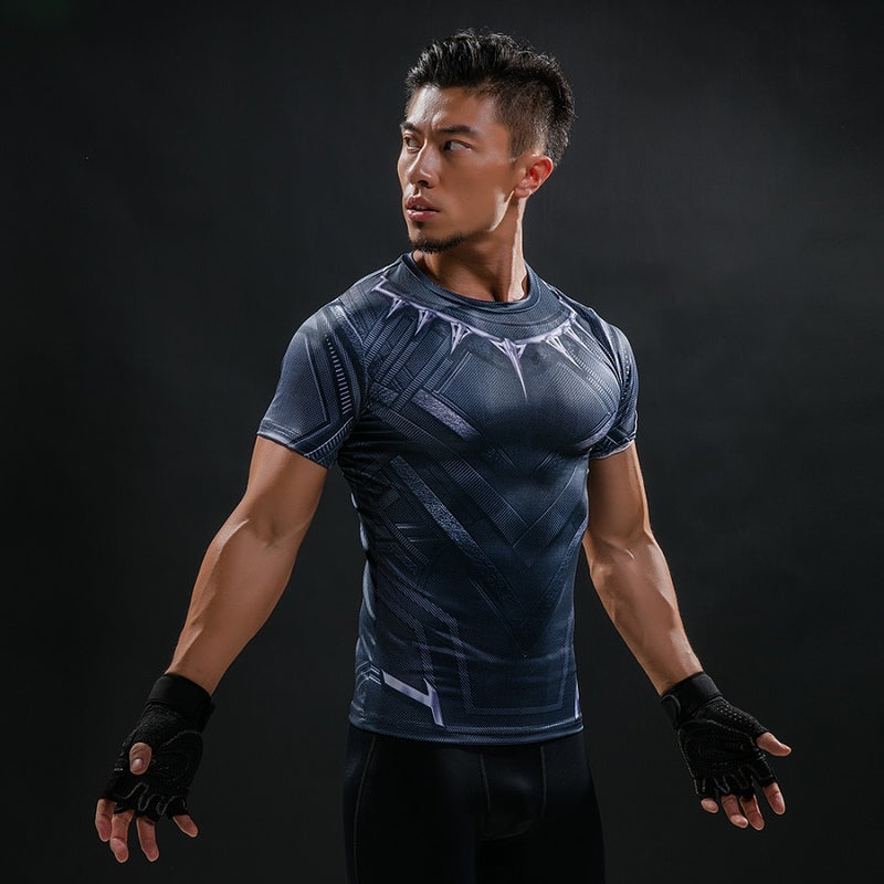 New Summer Comics Fashion T Shirt Men 3D Printed Compression Men T-Shirt Cosplay Costume Brand Short Sleeve Shirt Tops Tees