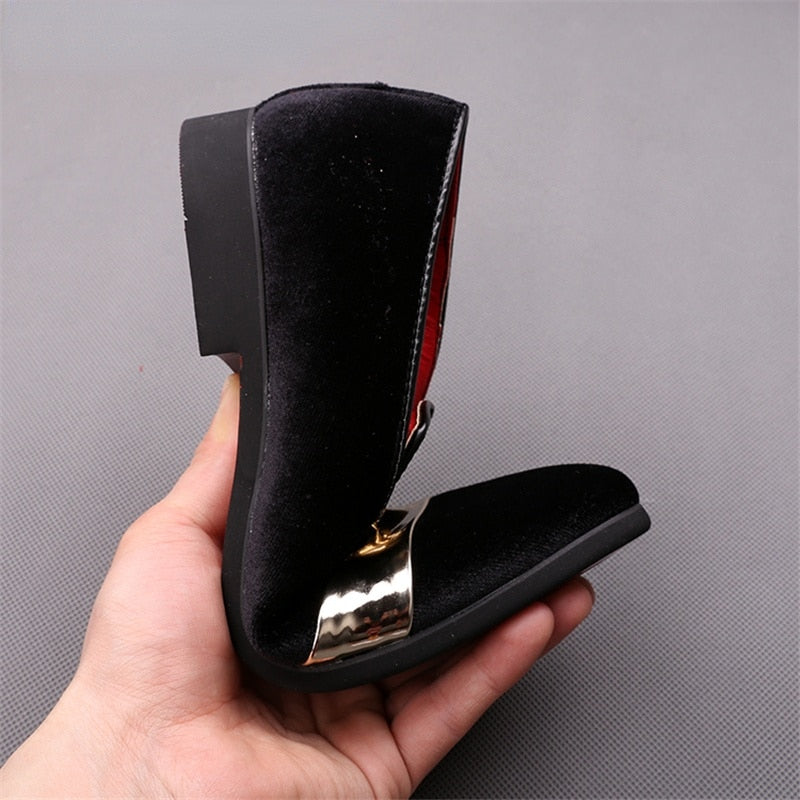 Party Shoes Men Platform Dress Shoe 2021 Fashion Designer Slip on Loafers Man Italian Luxury Brand Wedding Shoe Mocasines Hombre