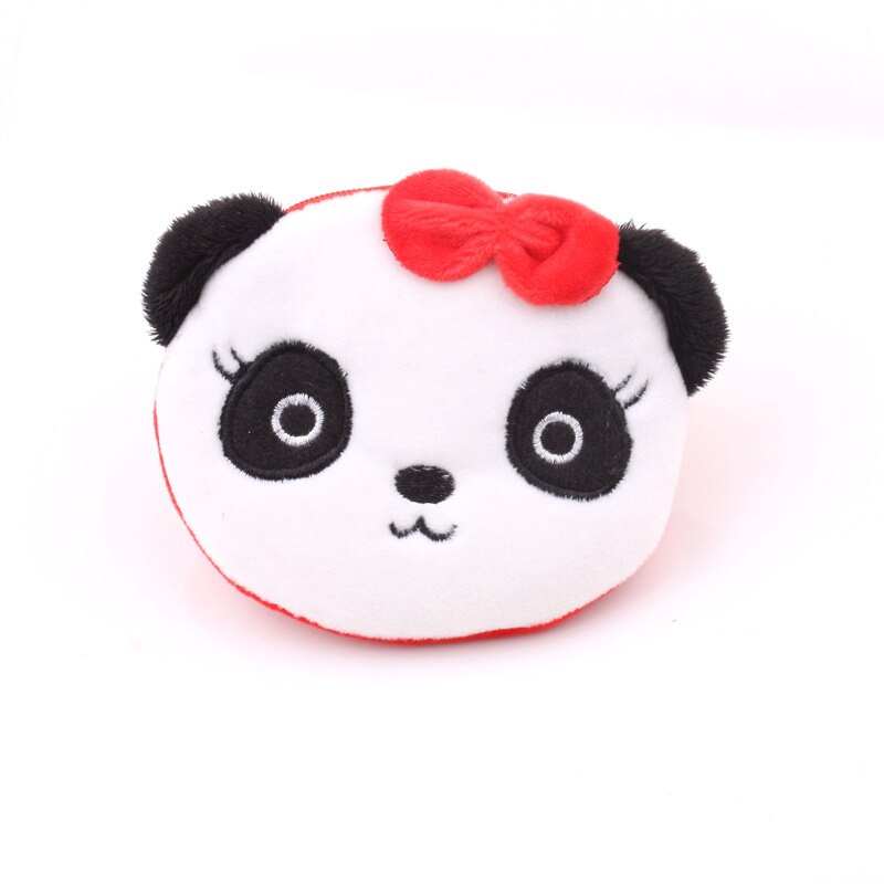 FUDEAM Soft Plush Panda Dog Rabbit Monkey Cartoon Women Coin Purse Mini Cute Zipper Girls Coin Wallet USB Cable Bag Key Wallets