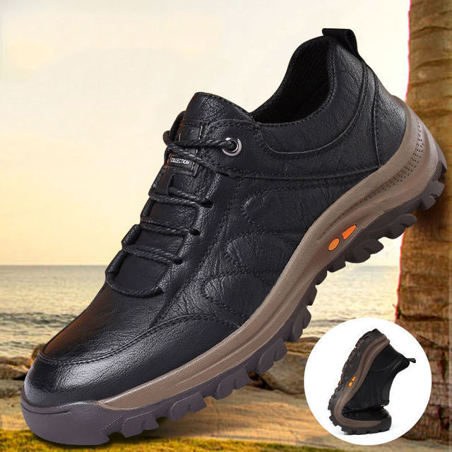 Winter Shoes for Men 2022 Pu Leather Warm Thick Sole Shoe Safety Wear-Resistant Outdoor Sports Men Casual Shoe Zapatillas Hombre