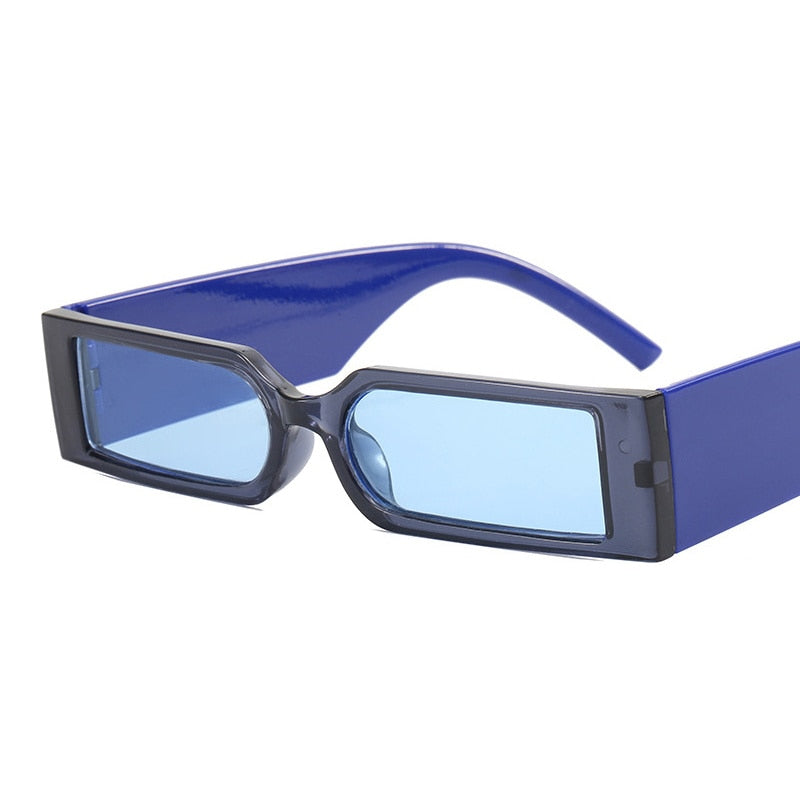 Rectangle Fashion Sunglasses Man Hip Hop Vintage Designer Black Shades Sun Glasses Small Frame Personality Oculos De Sol