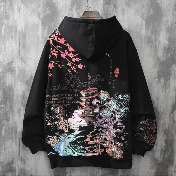 sudaderas con capucha loft print hoodie y2k clothes harajuku Men&#39;s anime hip-hop japanese streetwear Sweatshirt hoodies men kpop