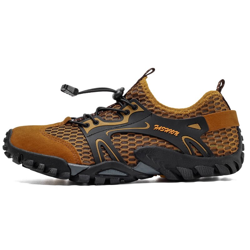 Mens Mountain Trekking Shoes Summer Mesh Breathable Men Hiking Shoes Outdoor Men Sneakers Men Sport Shoes Quick-dry Water Shoes