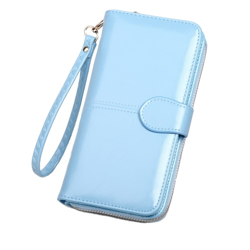 Pu Leather Women Wallets Women Purses Fashion Long Zipper Women&