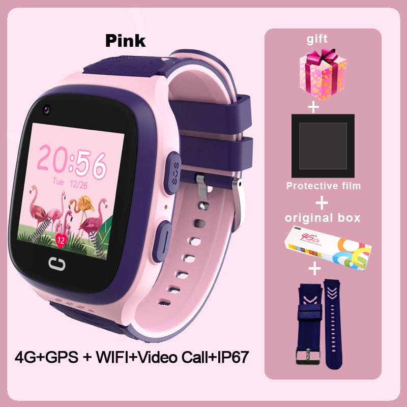 LT31 4G Kids Smart Watch WIFI GPS Tracker Baby Phone Watch SOS HD Video Call Touch Screen IP67 Waterproof children&