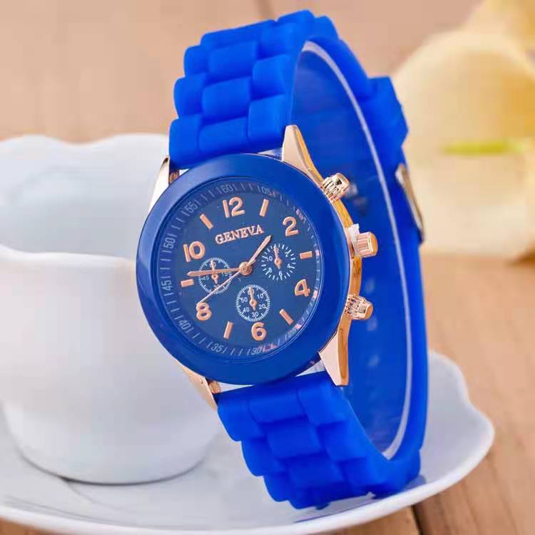 2021 New simple silicone Brand WOKAI Casual Quartz Watch Women Crystal Silicone Watches Relogio Feminino Wrist Watch Hot sale