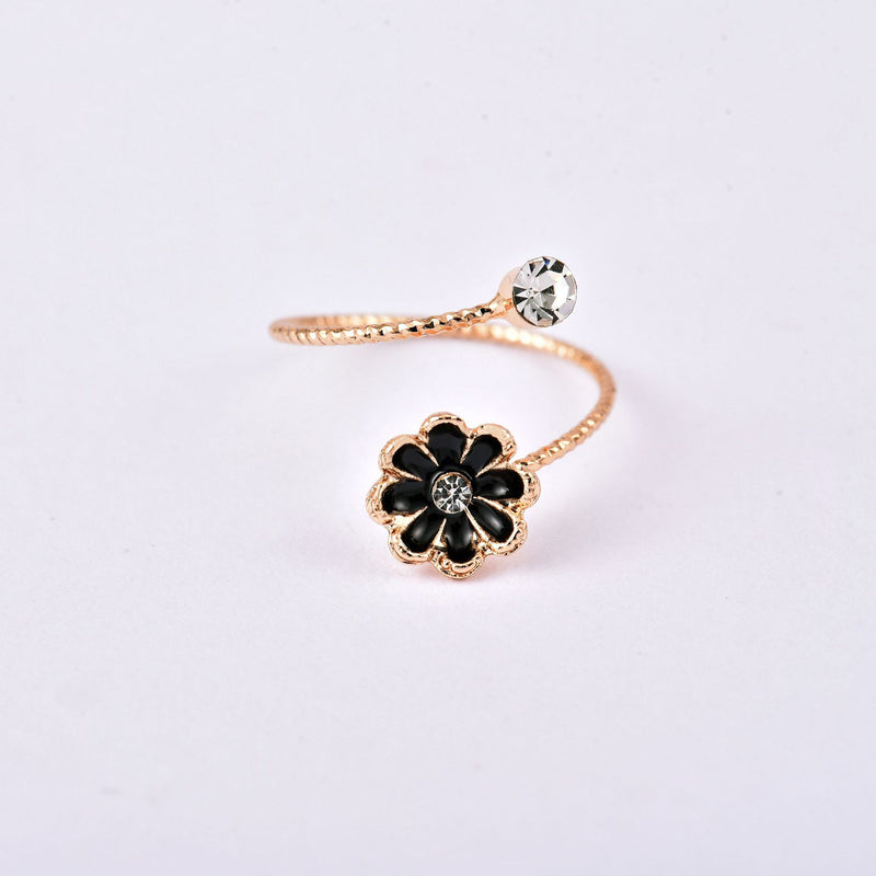 Daisy Flower rings 2022 korean fashion enamel White sunflower Vintage aesthetic Elegant Simple finger Rings for Women Jewelry