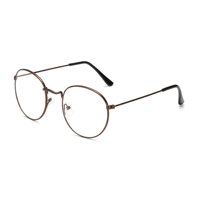 seemfly Round Reading Glasses Metal Prebyopia Spectacles For Men Women Hyperopia Eyewear Eyeglasses Frame Diopter 0 To 4.0