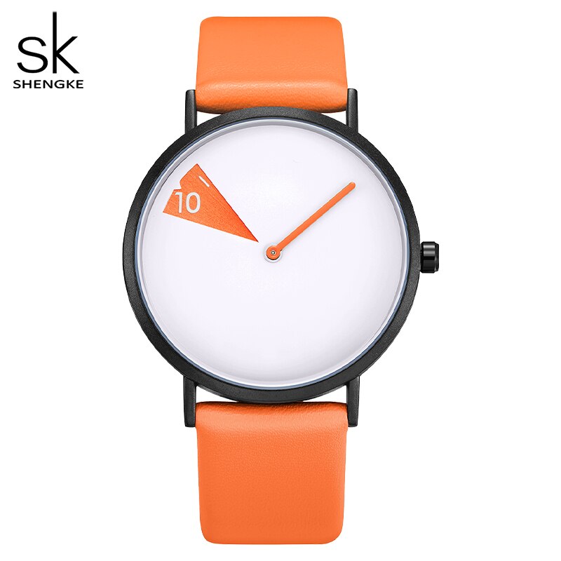 SHENGKE Quartz Wristwatches Watch Women Fashion Luxury Creative Montre Femme Top Brand Watches Leather Clock Reloj Mujer