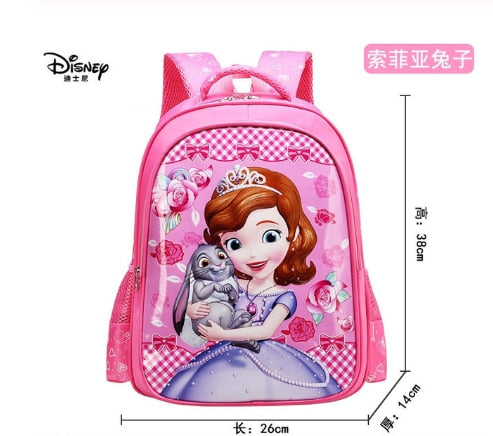 Disney cartoon schoolbag Frozen elsa Anna girls cute primary school bag kindergarten Cute backpack