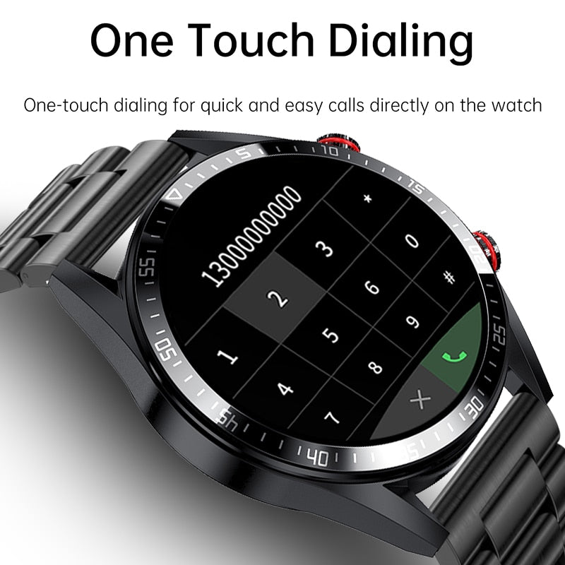 LIGE New 454*454 Screen Smart Watch Always Display The Time Bluetooth Call Local Music Smartwatch For Mens Android TWS Earphones