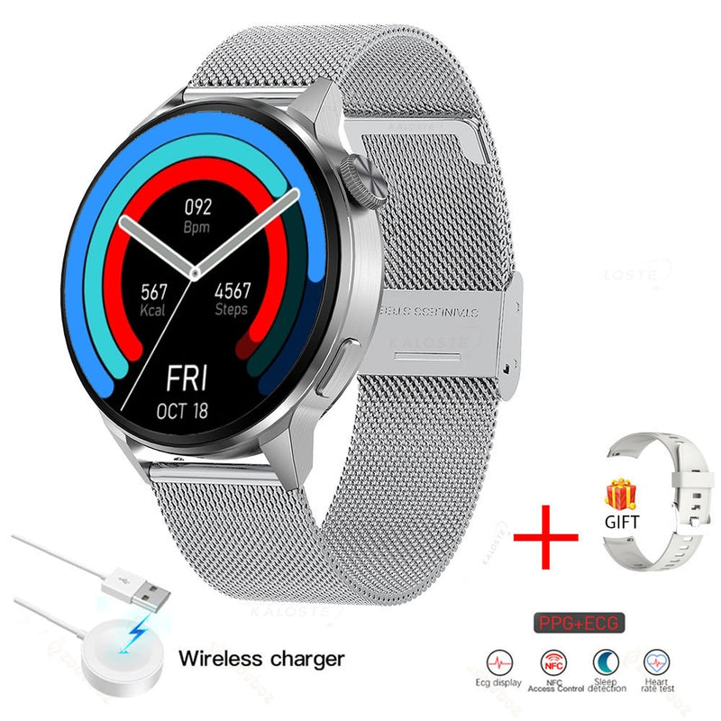 2022 New NFC Smart Watches Men Sport GPS Movement Track Fashion Women Bluetooth Call Custom Dial ECG Smartwatch For Android IOS