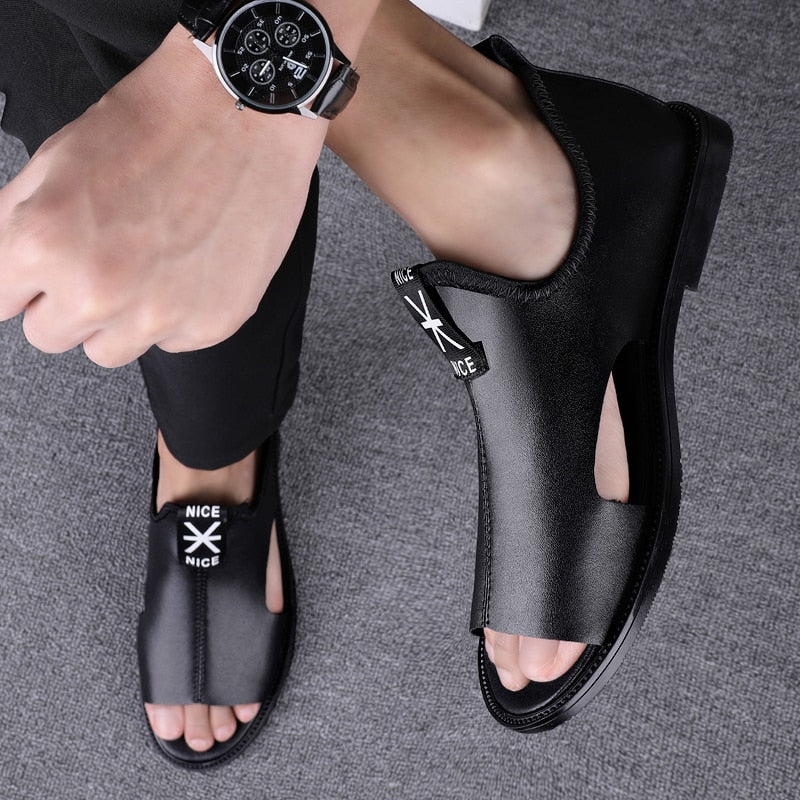 Brand New Summer Men Sandals Leisure Beach Men Shoes High Quality Genuine Leather Sandals Fashion Men&