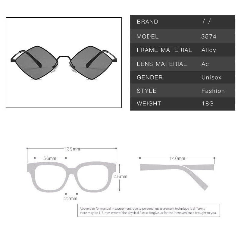 2022 Punk Sunglasses Women Brand Designer Small Square Steampunk Sun Glasses Men Metal Frame Driving Eyewear gafas de sol mujer