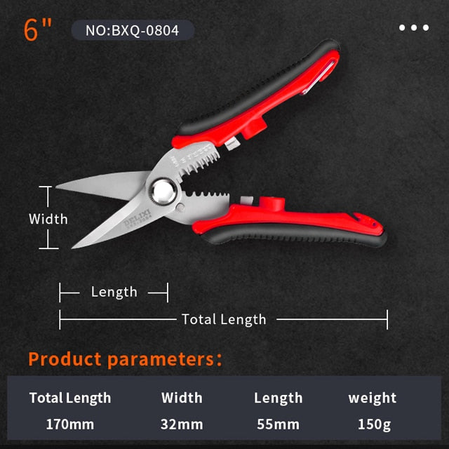 Wire Stripping Pliers Multifunctional Electrician Special Tools Pulling Wire Cutting Pliers Small Copper Pipe Crimping Pliers