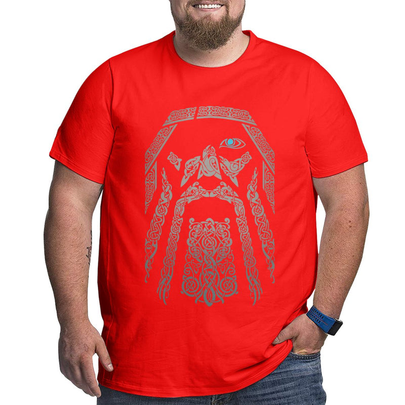 Men ODIN Vikings Valhalla T Shirt Cotton Vintage Big Tall Tops Plus Size Tees Big Size Large Clothing 4XL 5XL 6XL T-Shirts