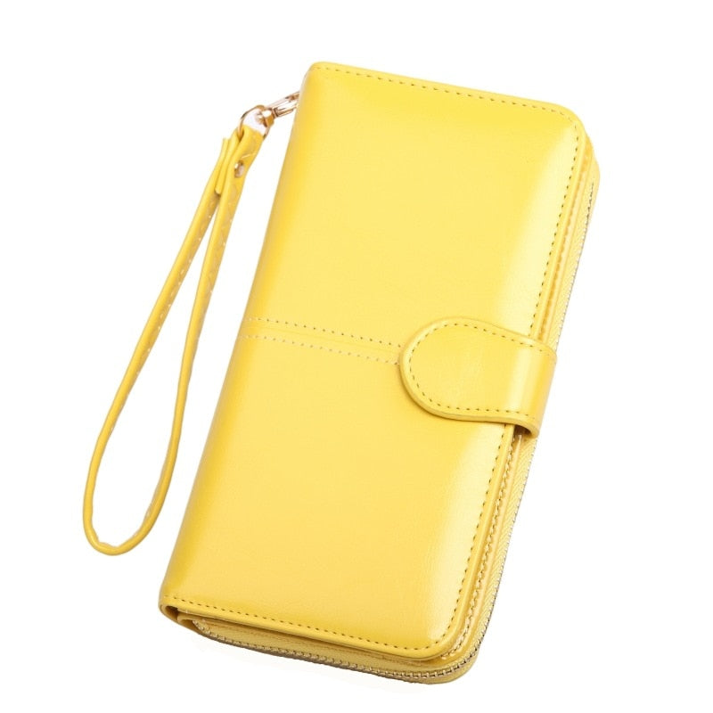 Pu Leather Women Wallets Women Purses Fashion Long Zipper Women&