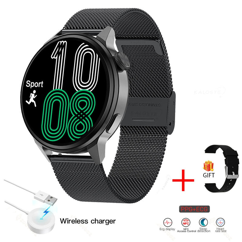 2022 New NFC Smart Watches Men Sport GPS Movement Track Fashion Women Bluetooth Call Custom Dial ECG Smartwatch For Android IOS