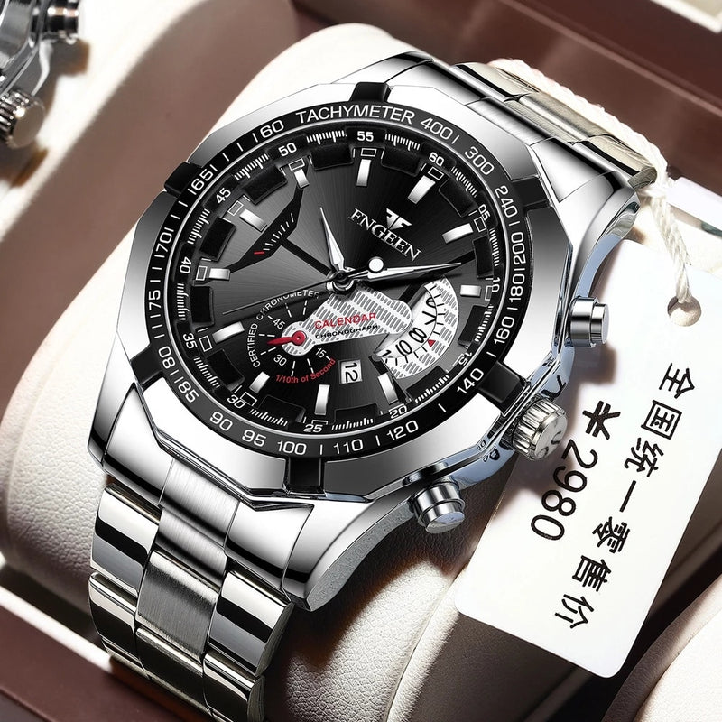 2022 Top Brand Luxury Watch Fashion Casual Military Quartz Sports Wristwatch Full Steel Waterproof Men&