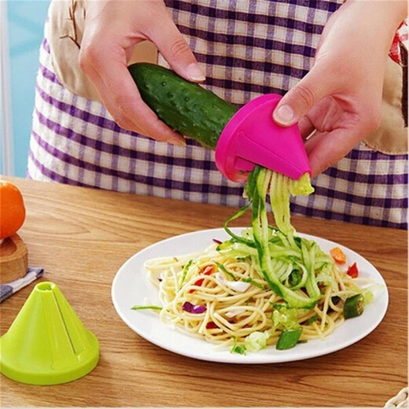 Kitchen Tools Vegetable Fruit  Multi-function Spiral Shredder Peeler Manual Potato Carrot Radish Rotating Shredder Grater