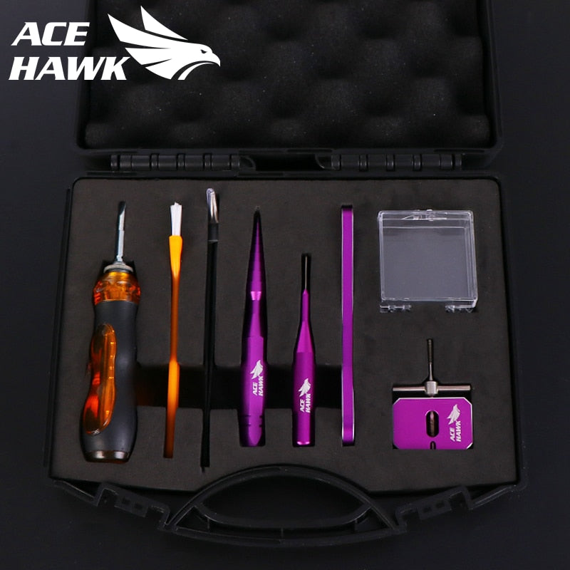 Ace Hawk DIY Baitcasting Fishing Reel Matertial Repair Kits Combo  Maintenance Tools Spool Dismantling Device Pin