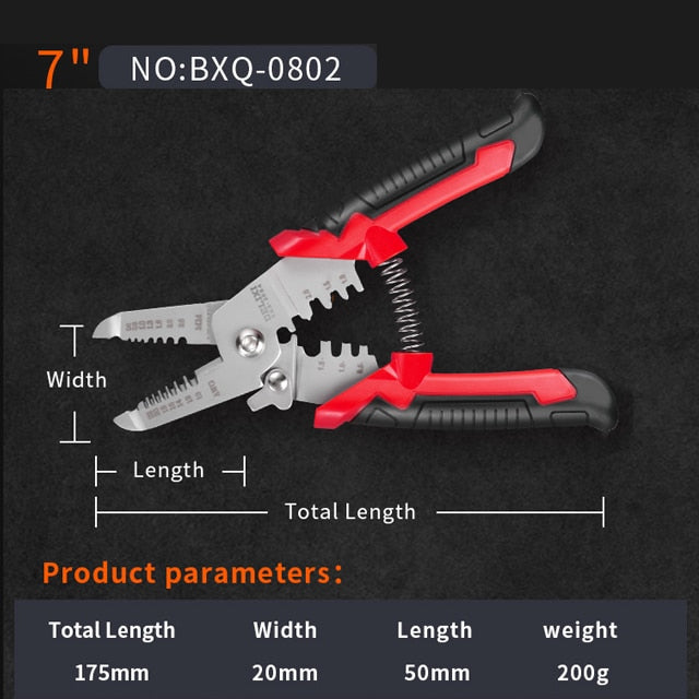 Wire Stripping Pliers Multifunctional Electrician Special Tools Pulling Wire Cutting Pliers Small Copper Pipe Crimping Pliers