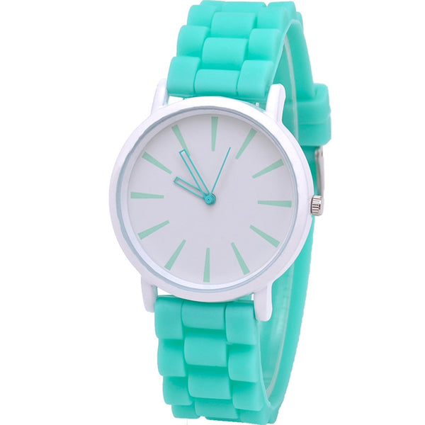 Casual Silicone quartz watch women ladies fashion bracelt wrist watch wristwatch relogio feminino masculino Clock