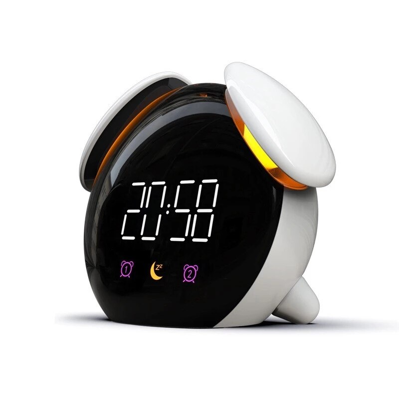 Silent Intelligent Fun Colorful Alarm Clock Electronic Digita Creative Clock Led Table Watch Desk Clock Luminous Kid Gift