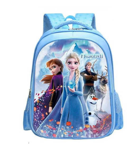 Disney cartoon schoolbag Frozen elsa Anna girls cute primary school bag kindergarten Cute backpack