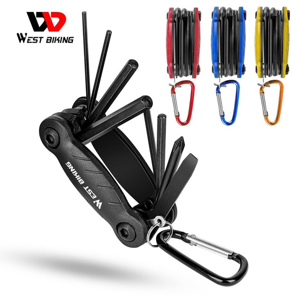 WEST BIKING Multifunction Bicycle Repair Tools Kit Steel Allen Wrench Screwdriver Cycling MTB Mountain Bike Maintenance Tools