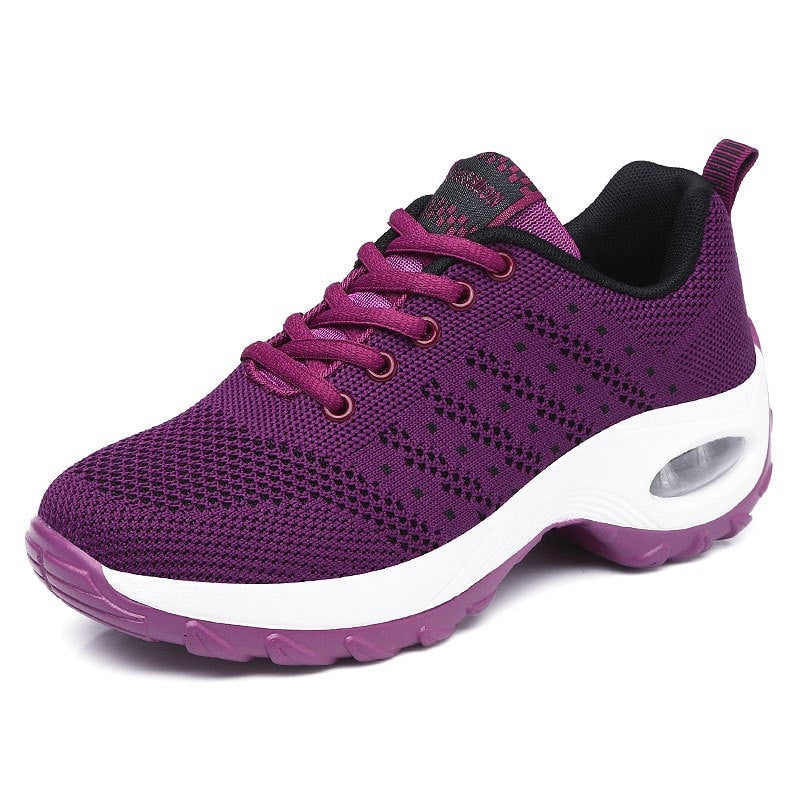 Women sneakers 2022 breathable mesh casual shoes woman tennis sneakers sports shoes female lace-up fashion sneakers women shoes