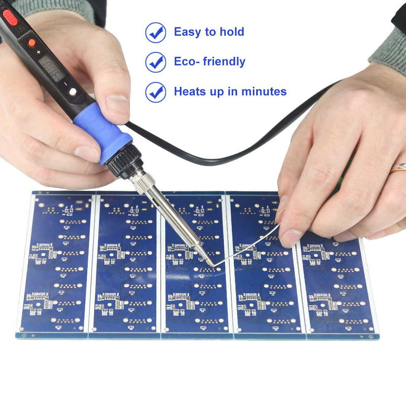 Outmotd 80W Electric Soldering Iron Kit LCD Digital Display Adjustable Temperature  220V/110V Welding Tools