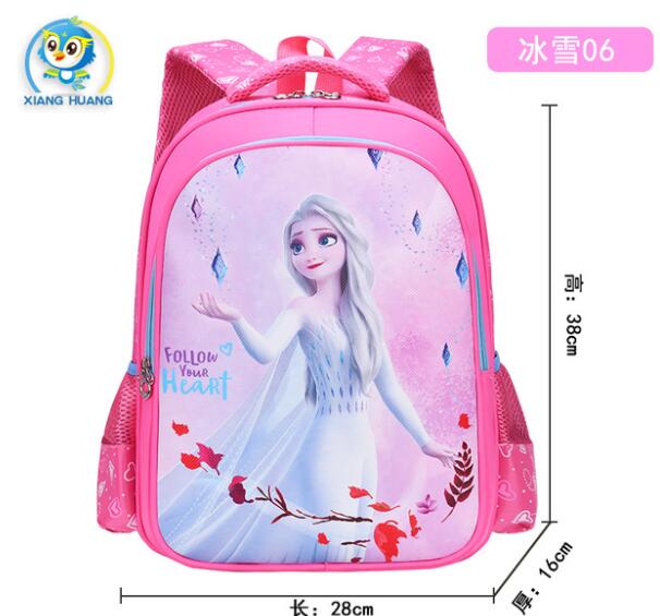 Disney cartoon schoolbag Frozen elsa Anna girls cute primary school bag kindergarten Cute backpack