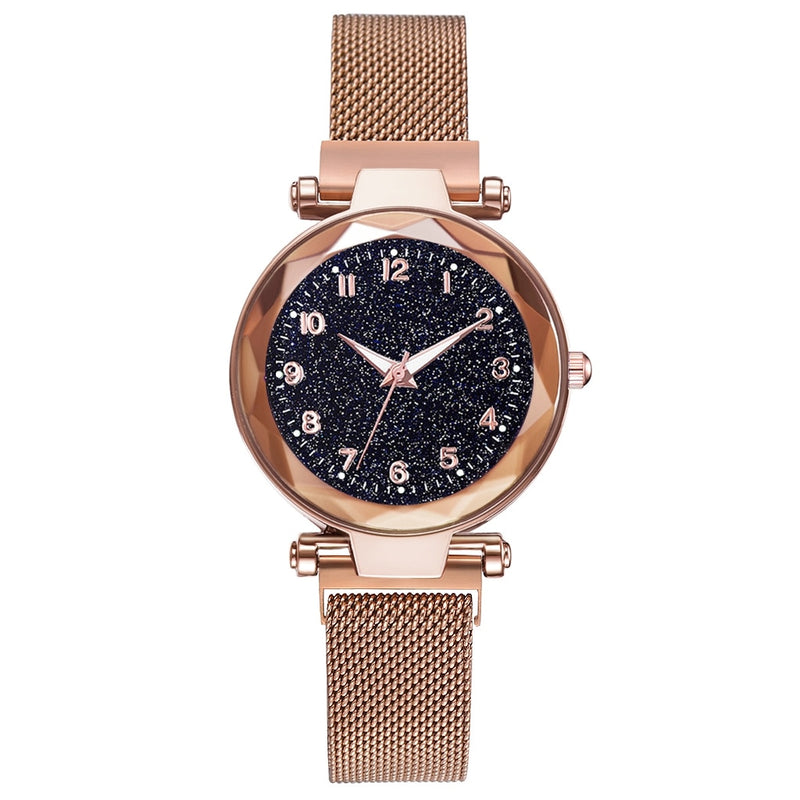 Ladies Magnetic Starry Sky Clock Luxury Women Watches Fashion Diamond Female Quartz Wristwatches Relogio Feminino Zegarek Damski