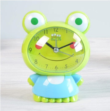 Children Alarm Clock Cartoon Bear Frog Cat Silent Clocks Watch Time Stand Cat Clocks Home Decoration Mute Electronic Desk Clock