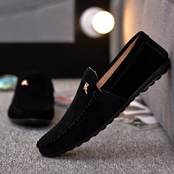 2021 Spring Summer NEW Men&#39;s Loafers Comfortable Flat Casual Shoes Men Breathable Slip-On Soft Leather Driving Shoes Moccasins