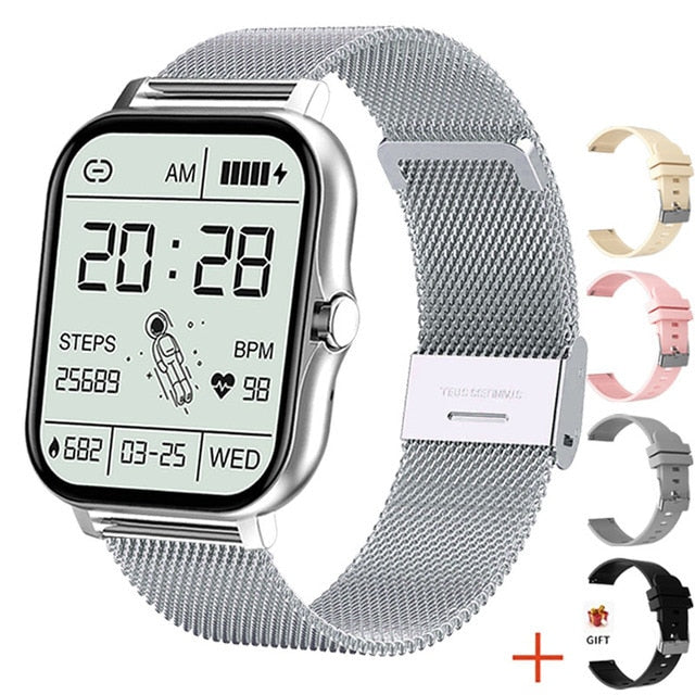 Full Touch Sport Smart Watch Men Women Heart Rate Fitness Tracker Bluetooth call Smartwatch wristwatch GTS 2 P8 plus watch+Box