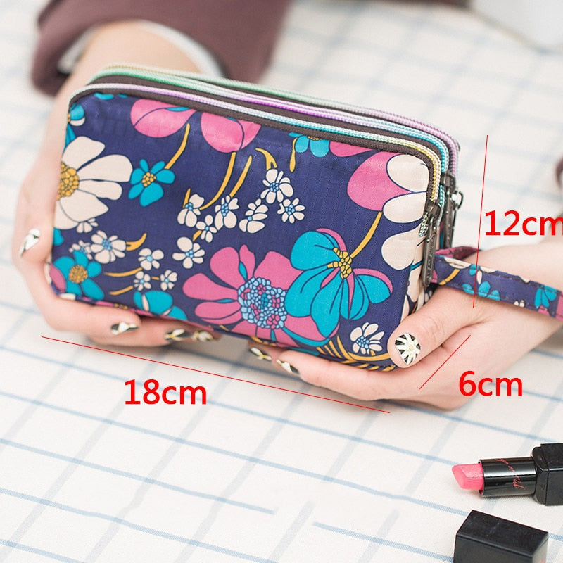 Newly 1 PC Large Capacity Multifunctional Women Lady Wallet Purse Zipper Fashion Durable for Mobile Phone Coin Money